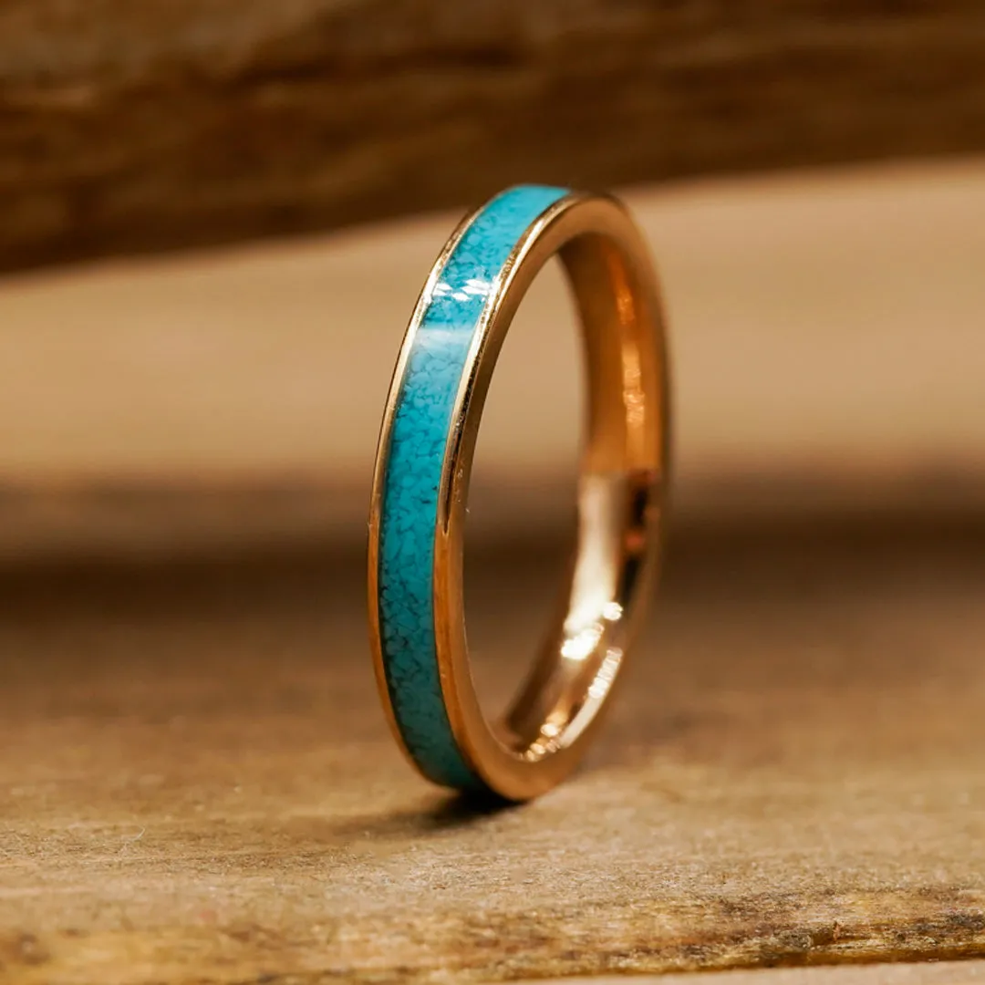 The Rose Gold Sierra sold by Antler Rings