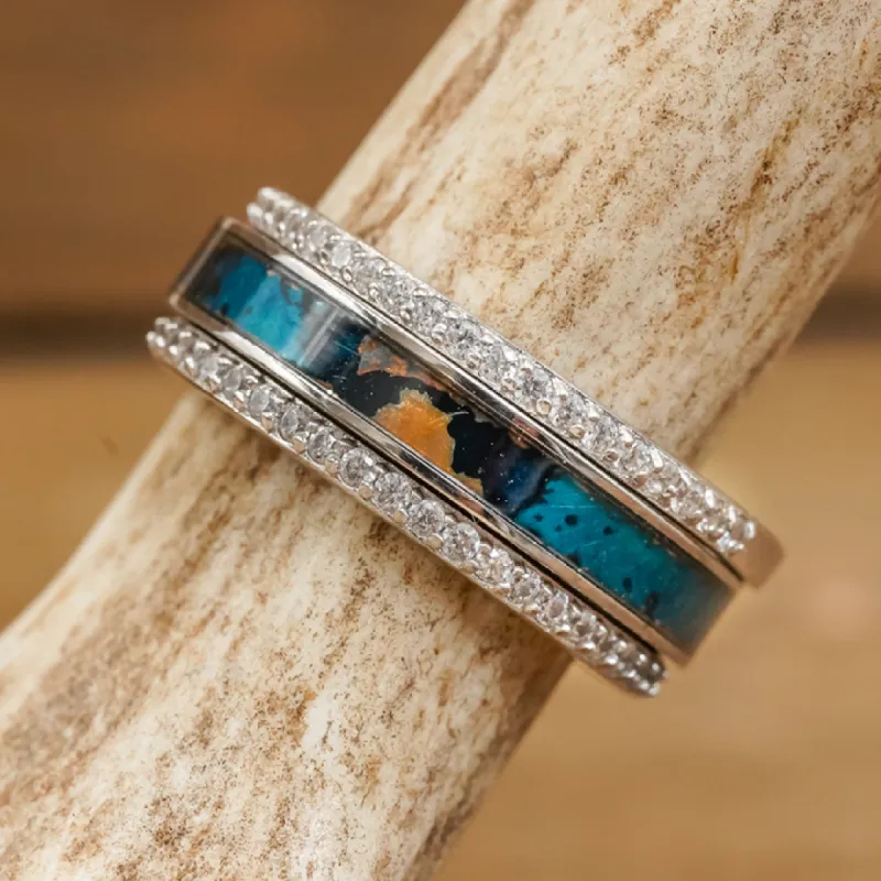 The Patina Stacker Set sold by Antler Rings