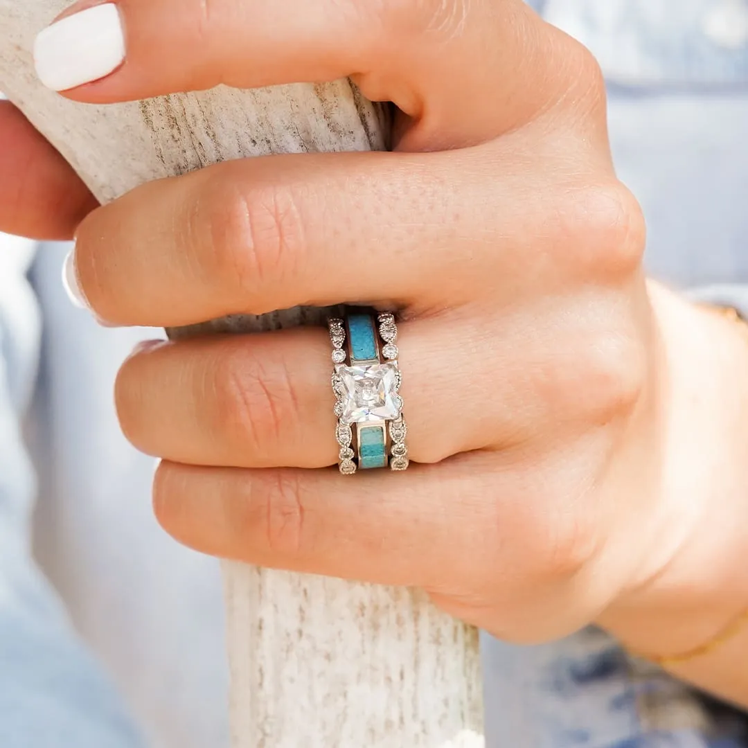 The Vintage Grand Sierra Wedding Set sold by Antler Rings product image thumbnail 2