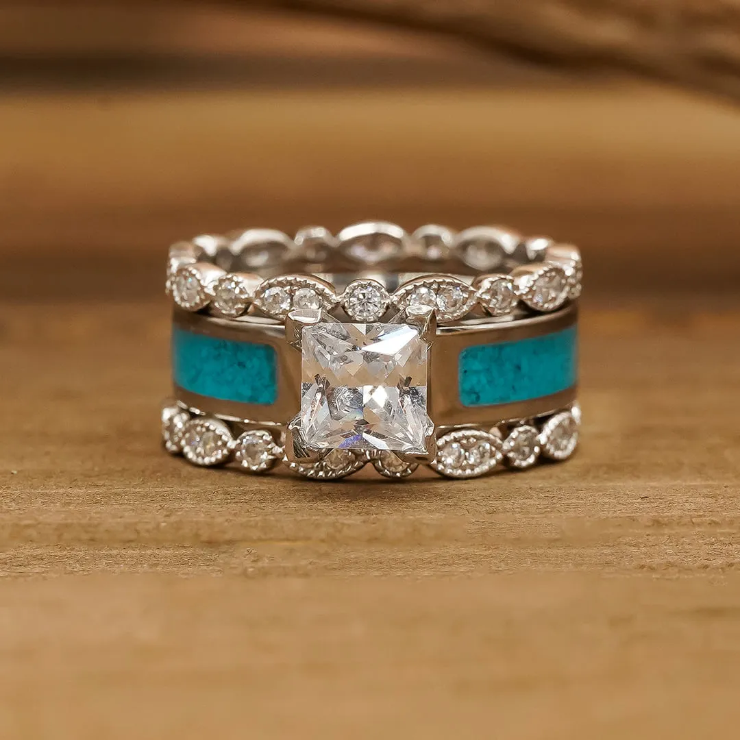 The Vintage Grand Sierra Wedding Set sold by Antler Rings product image thumbnail 3