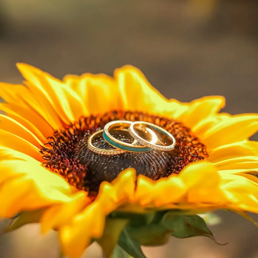 The Gold Sierra Stacker Set sold by Antler Rings product image thumbnail 3