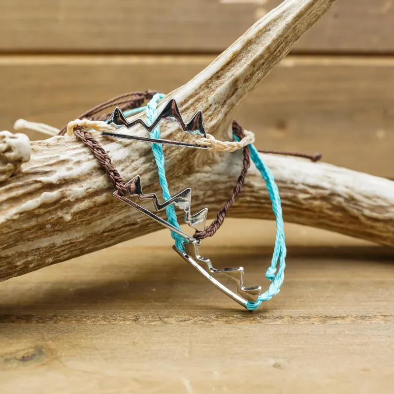 Adjustable Mountain Bracelet sold by Antler Rings