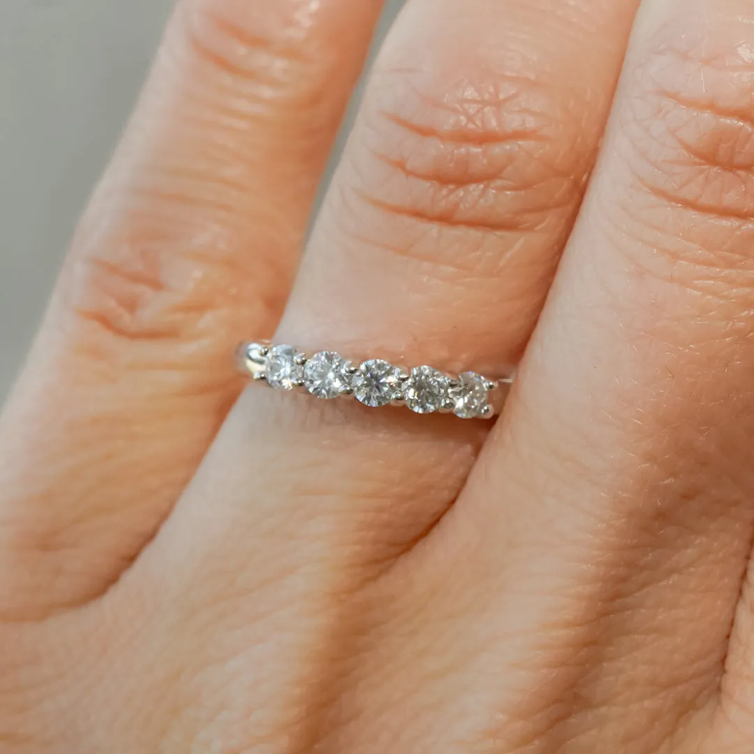 The 5-Stone Stacking Band sold by Antler Rings product image thumbnail 2