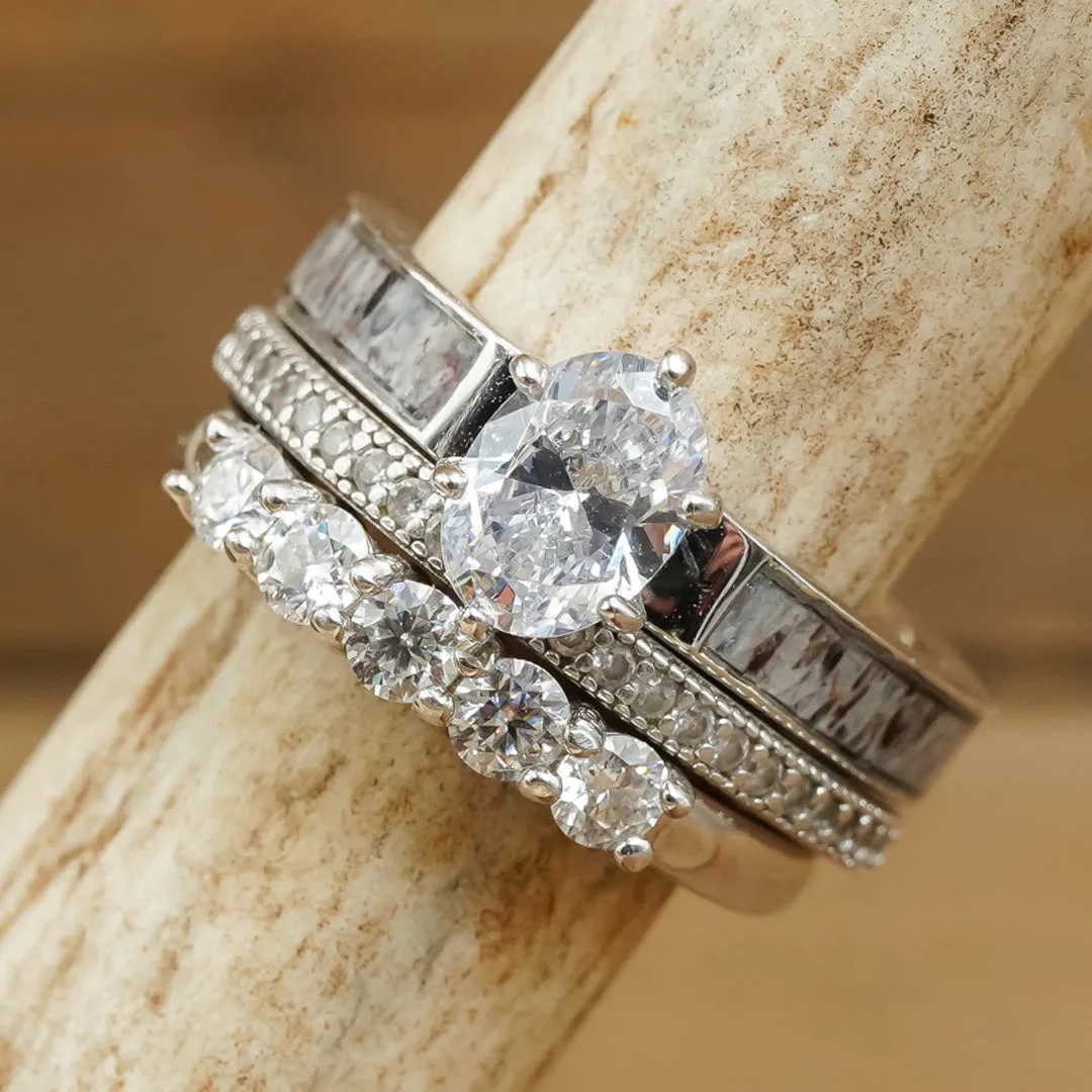 The 5-Stone Stacking Band sold by Antler Rings product image thumbnail 5