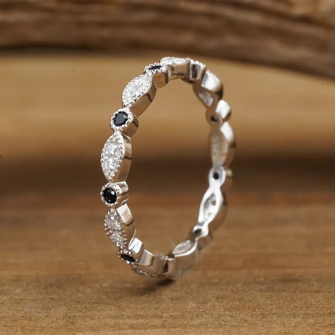 The Black Vintage Lovina Set sold by Antler Rings product image thumbnail 2