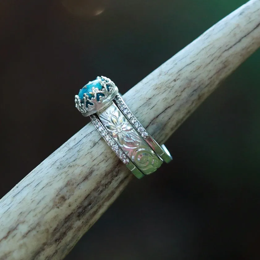 The Etosha & CZ Stacker Set sold by Antler Rings product image thumbnail 4