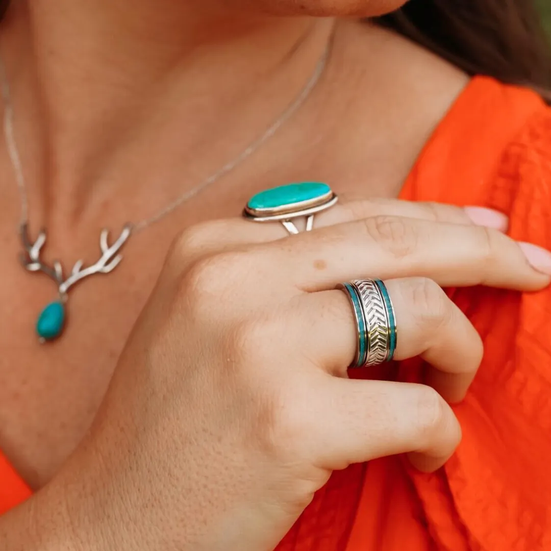 The Herringbone sold by Antler Rings product image thumbnail 2