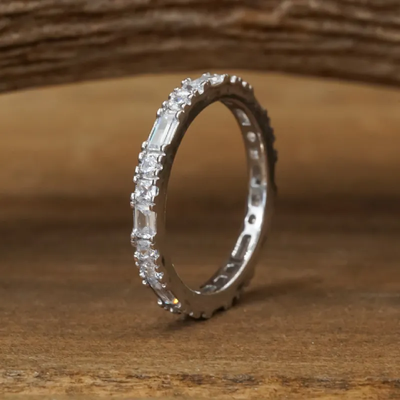 The Baguette Stacking Ring sold by Antler Rings