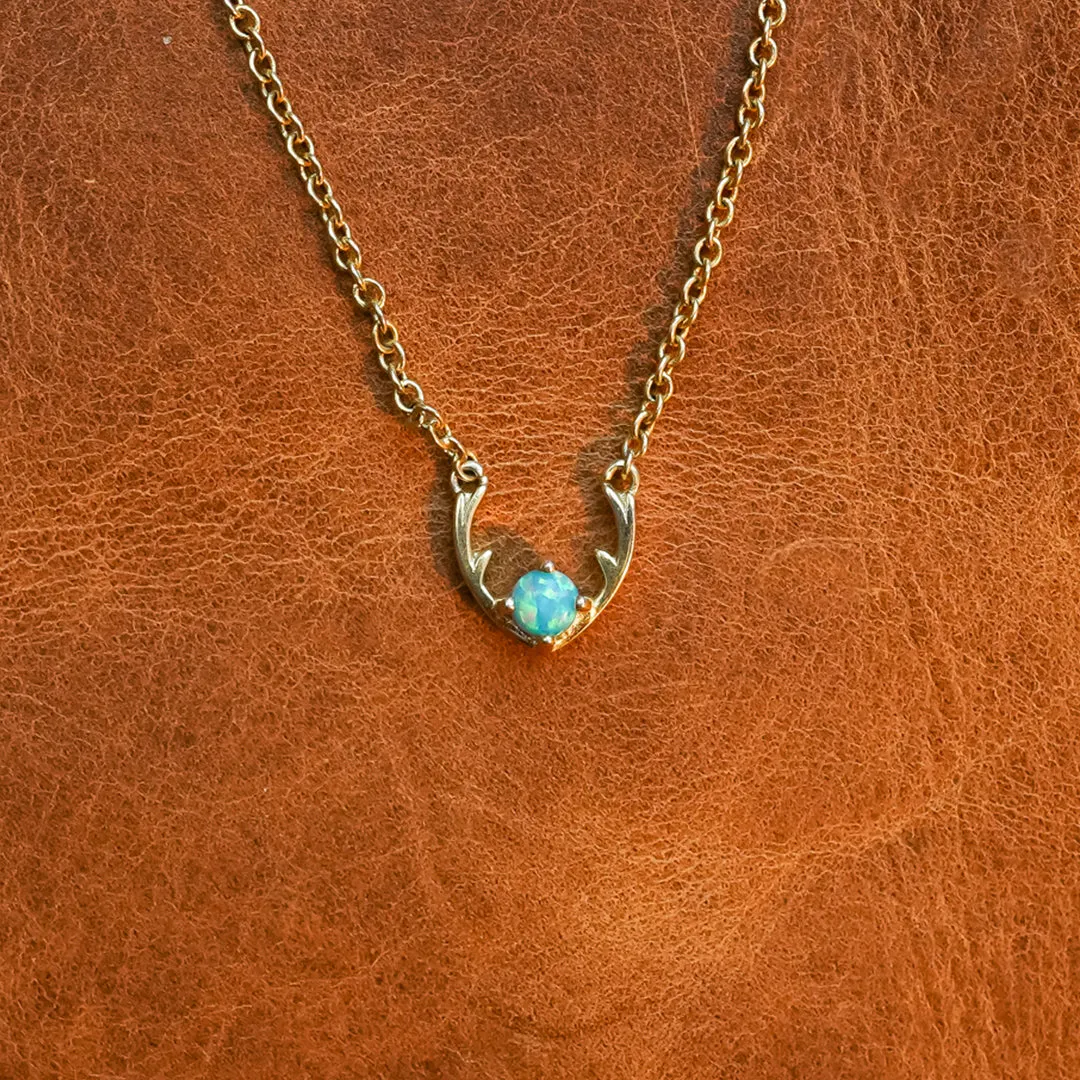 The Antler Opal Necklace sold by Antler Rings