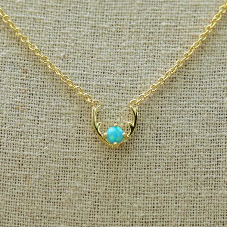 The Antler Opal Necklace sold by Antler Rings product image thumbnail 2