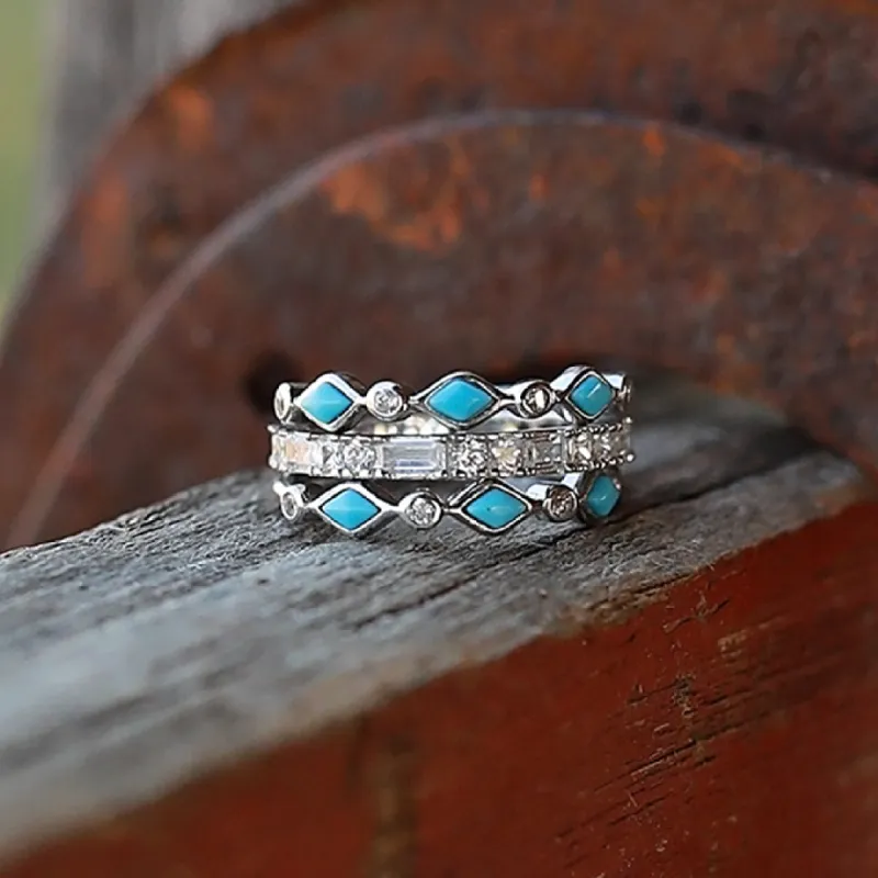 The Pipestone Stacker Set sold by Antler Rings