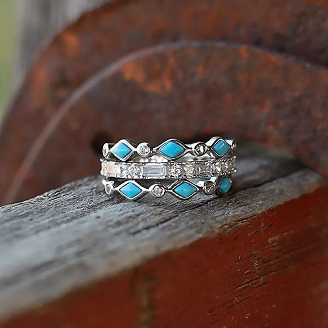 The Pipestone Stacker Set sold by Antler Rings