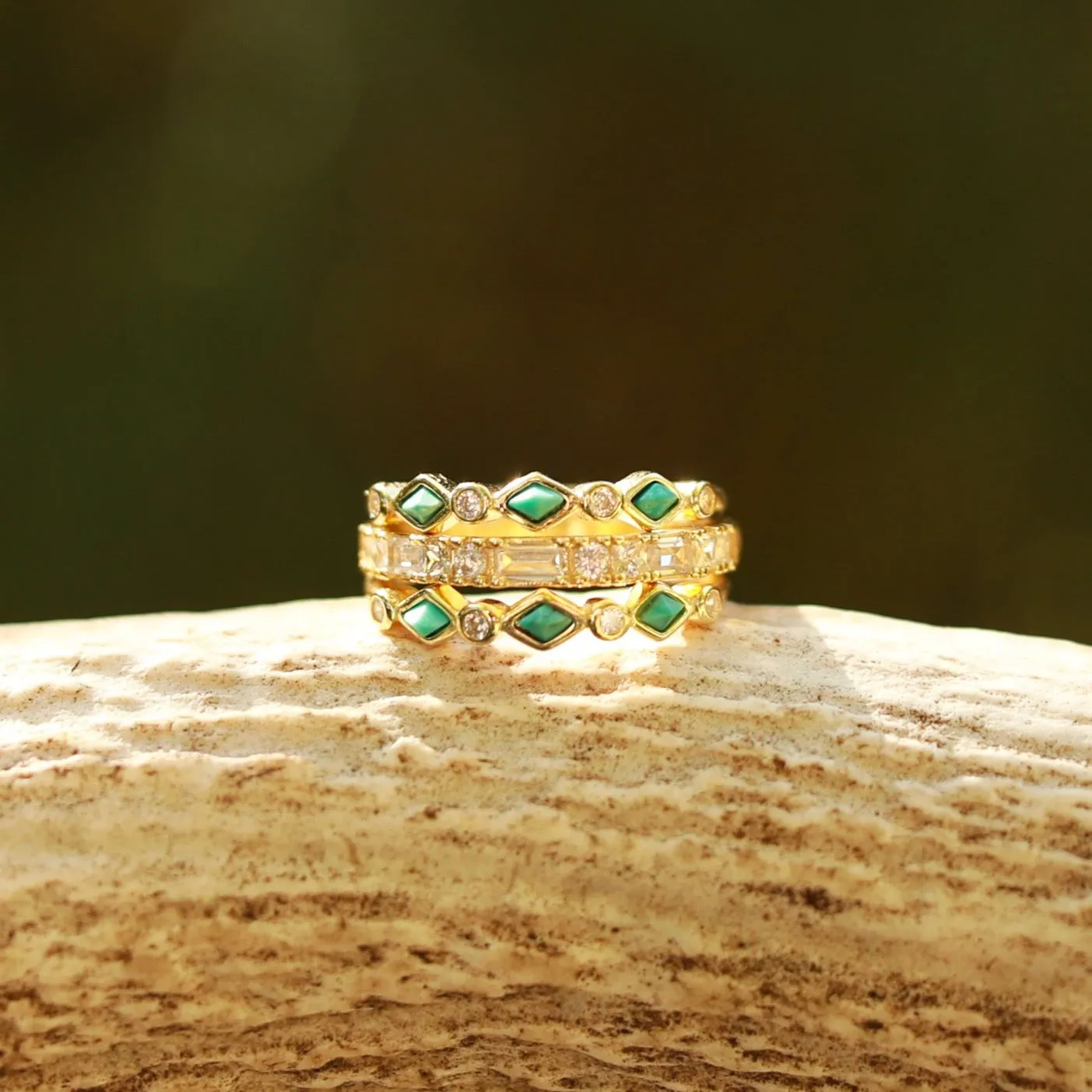 The Pipestone Stacker Set sold by Antler Rings product image thumbnail 3