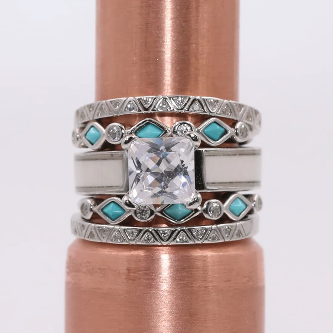 The Cheyenne Ultimate Bridal Set sold by Antler Rings product image thumbnail 2