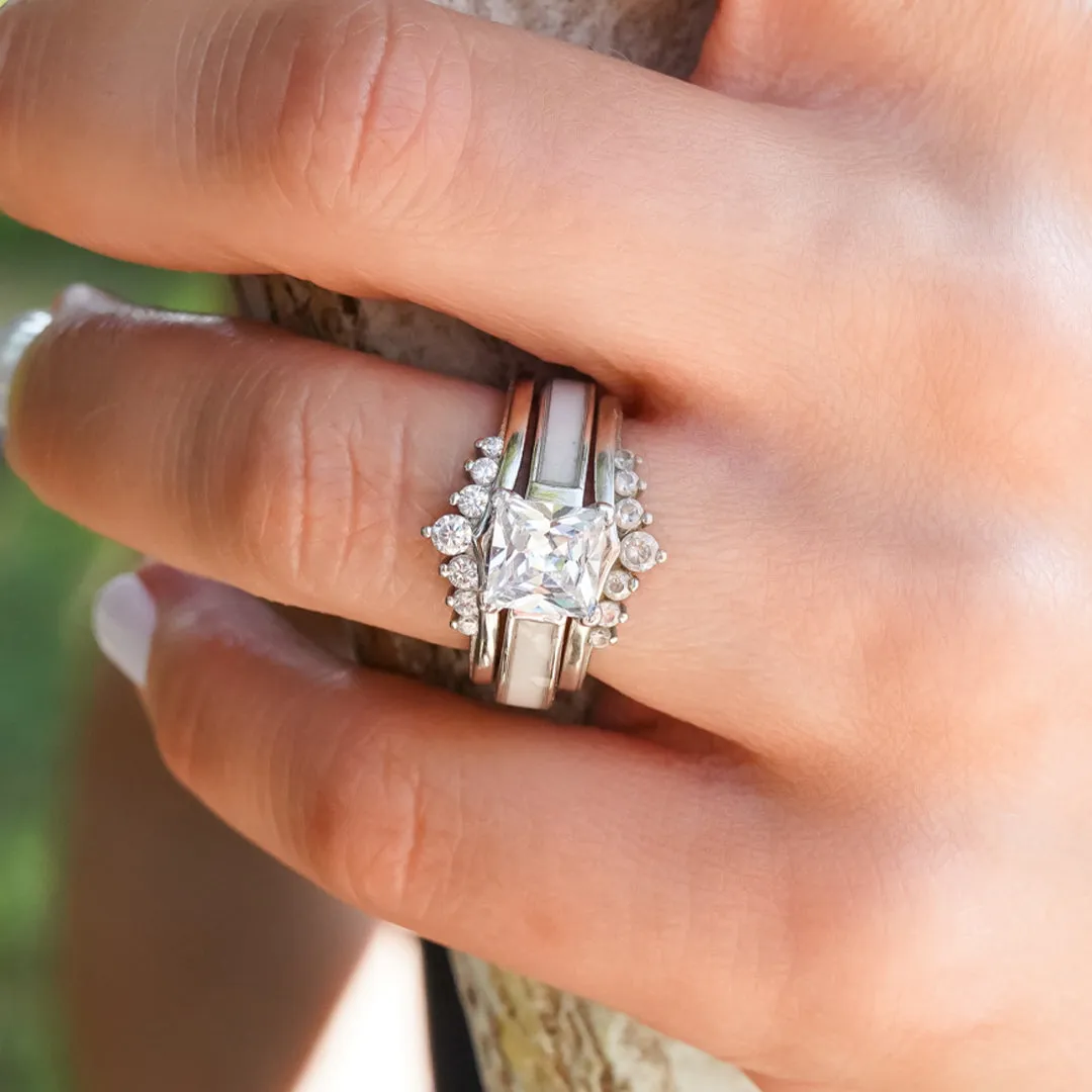 The Grand Ladybird Wishbone Wedding Set sold by Antler Rings product image thumbnail 2