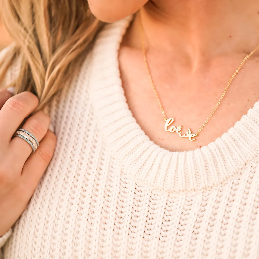 The Love Deerly Necklace sold by Antler Rings product image thumbnail 2