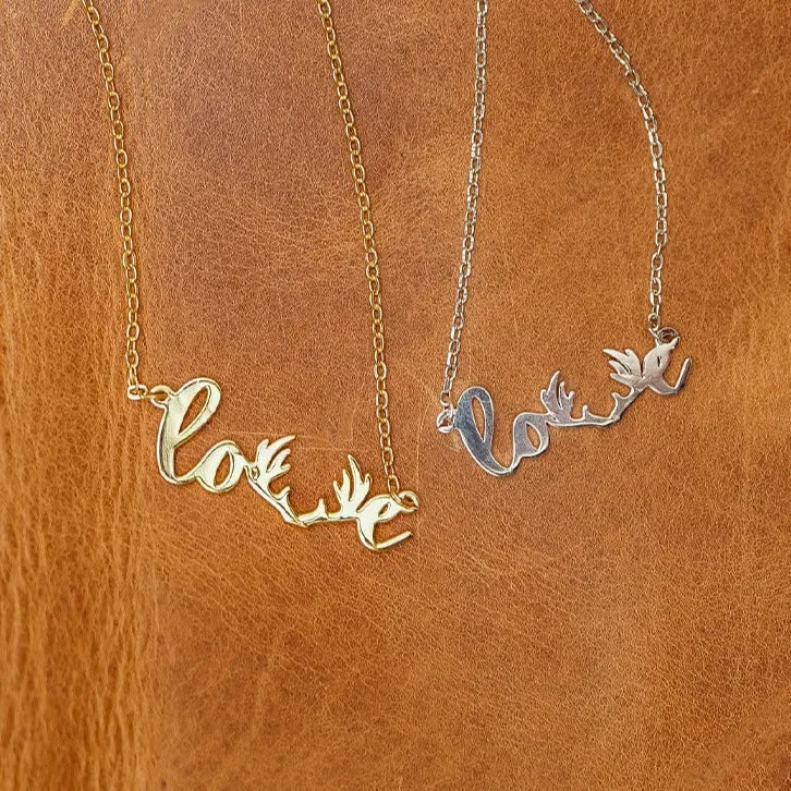 The Love Deerly Necklace sold by Antler Rings