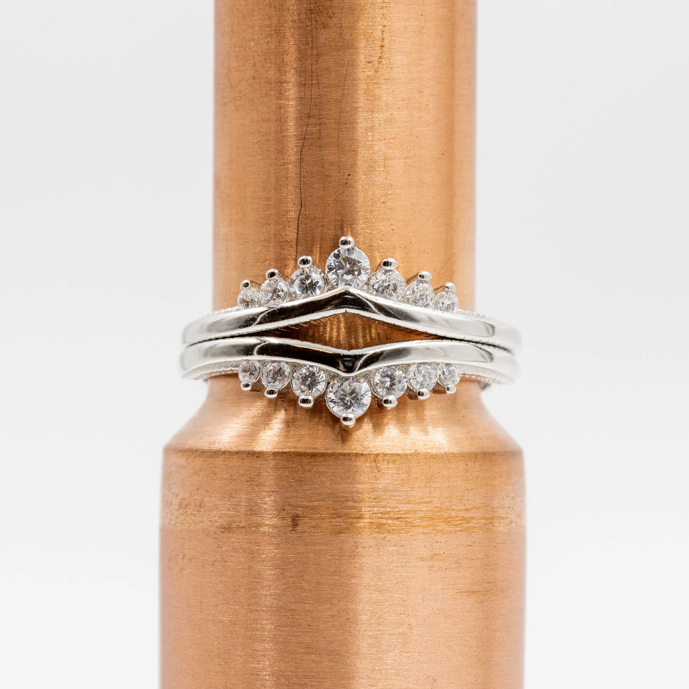 The Wishbone Stacker Set sold by Antler Rings product image thumbnail 4