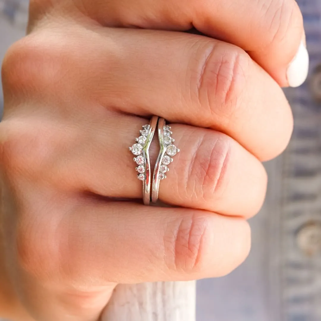 The Wishbone Stacker Set sold by Antler Rings product image thumbnail 2