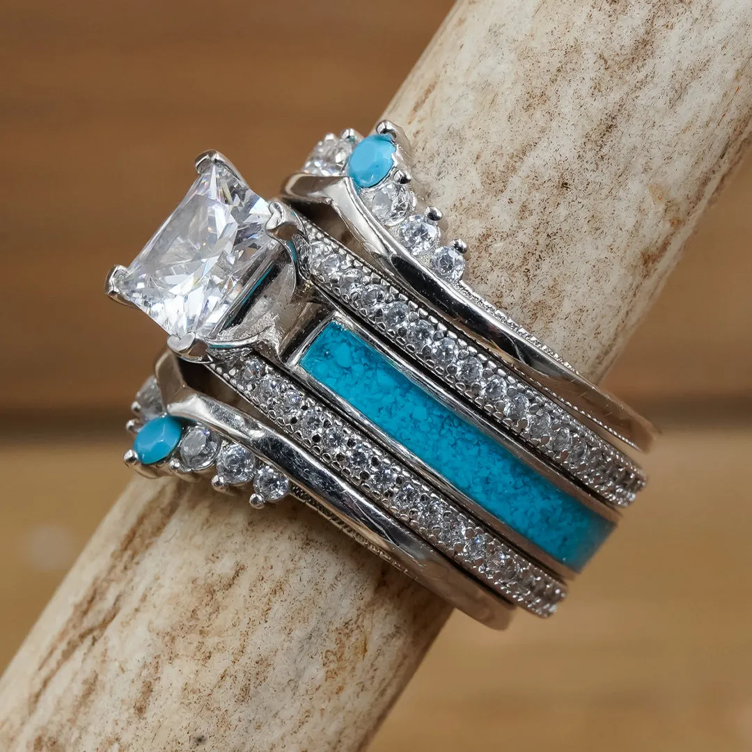 Sonoma Coast Bridal Stack sold by Antler Rings product image thumbnail 3