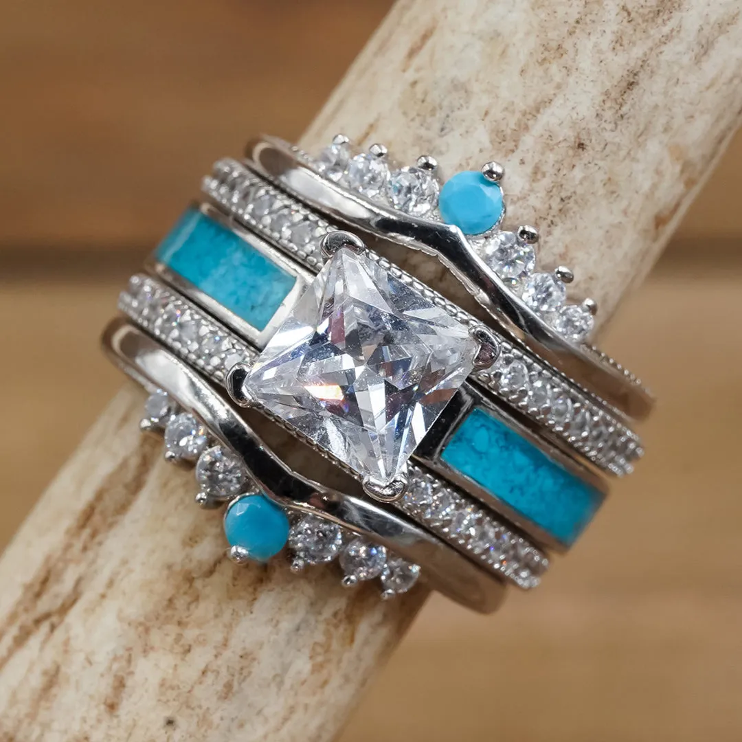 Sonoma Coast Bridal Stack sold by Antler Rings