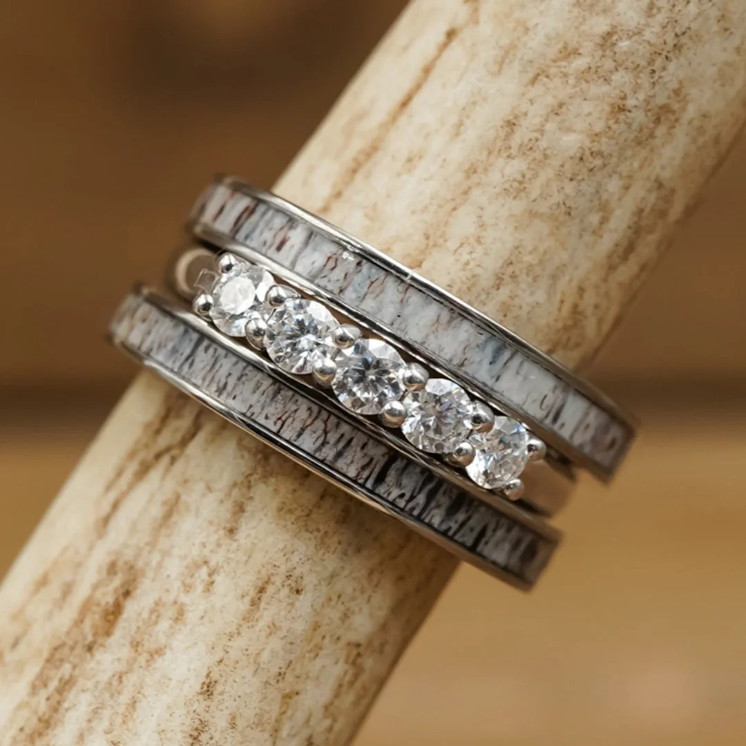 The 5 Stone Kenai Set sold by Antler Rings product image thumbnail 5