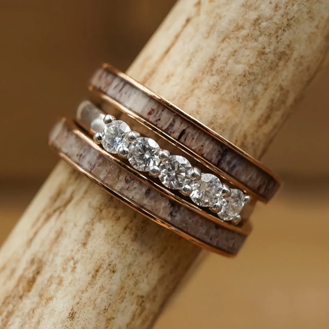 The 5 Stone Kenai Set sold by Antler Rings product image thumbnail 3