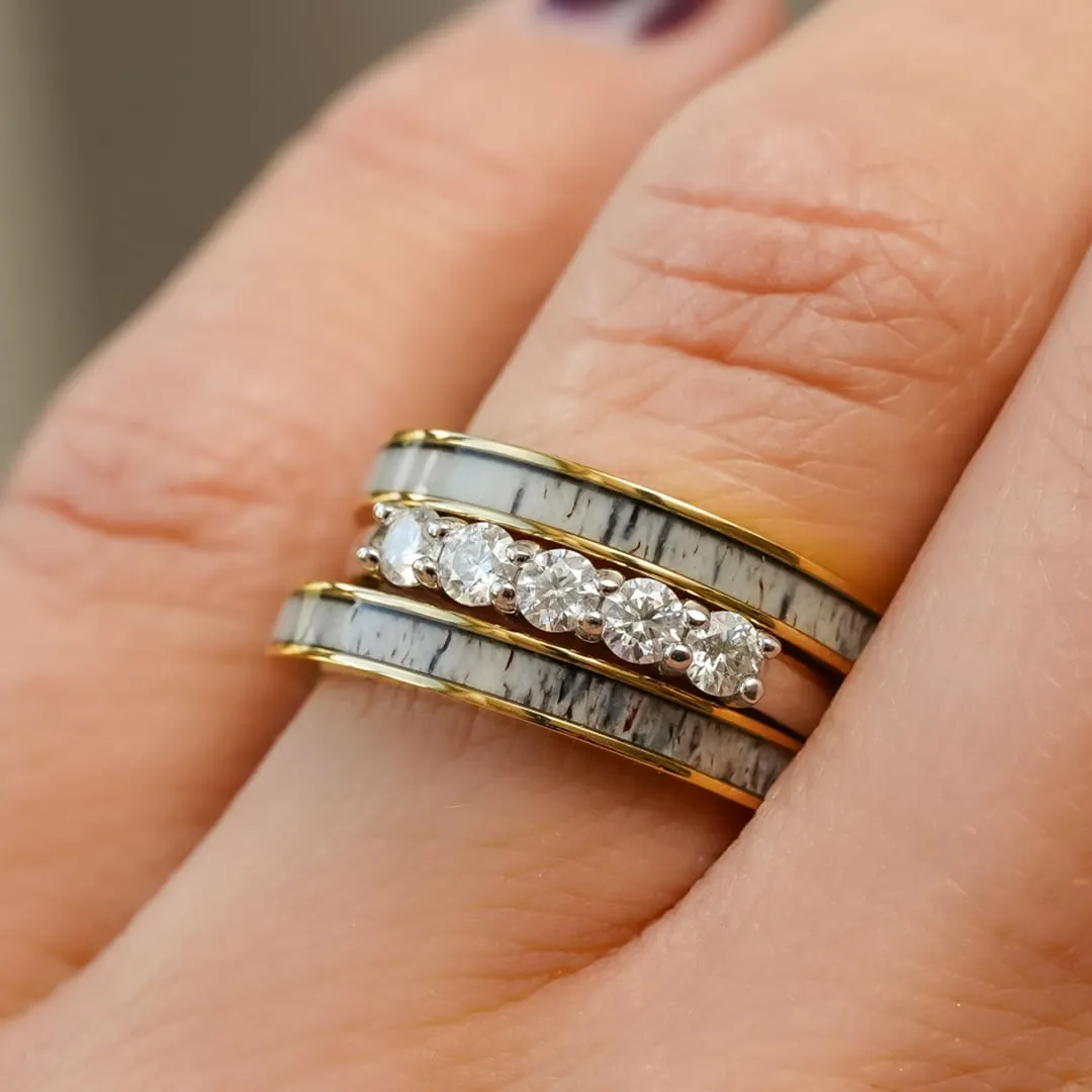 The 5 Stone Kenai Set sold by Antler Rings product image thumbnail 2