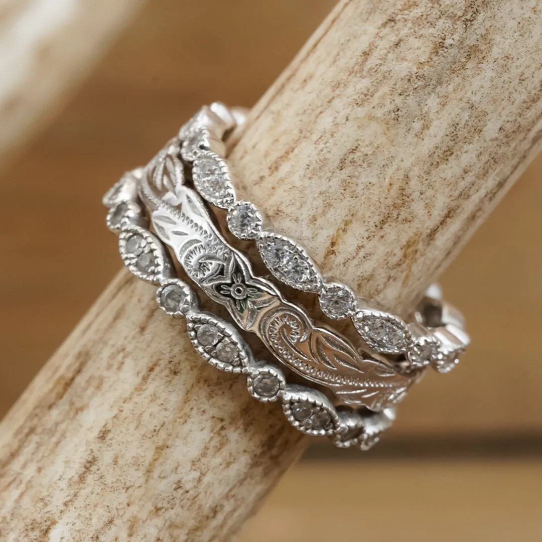The Vintage Stacking Band sold by Antler Rings product image thumbnail 4
