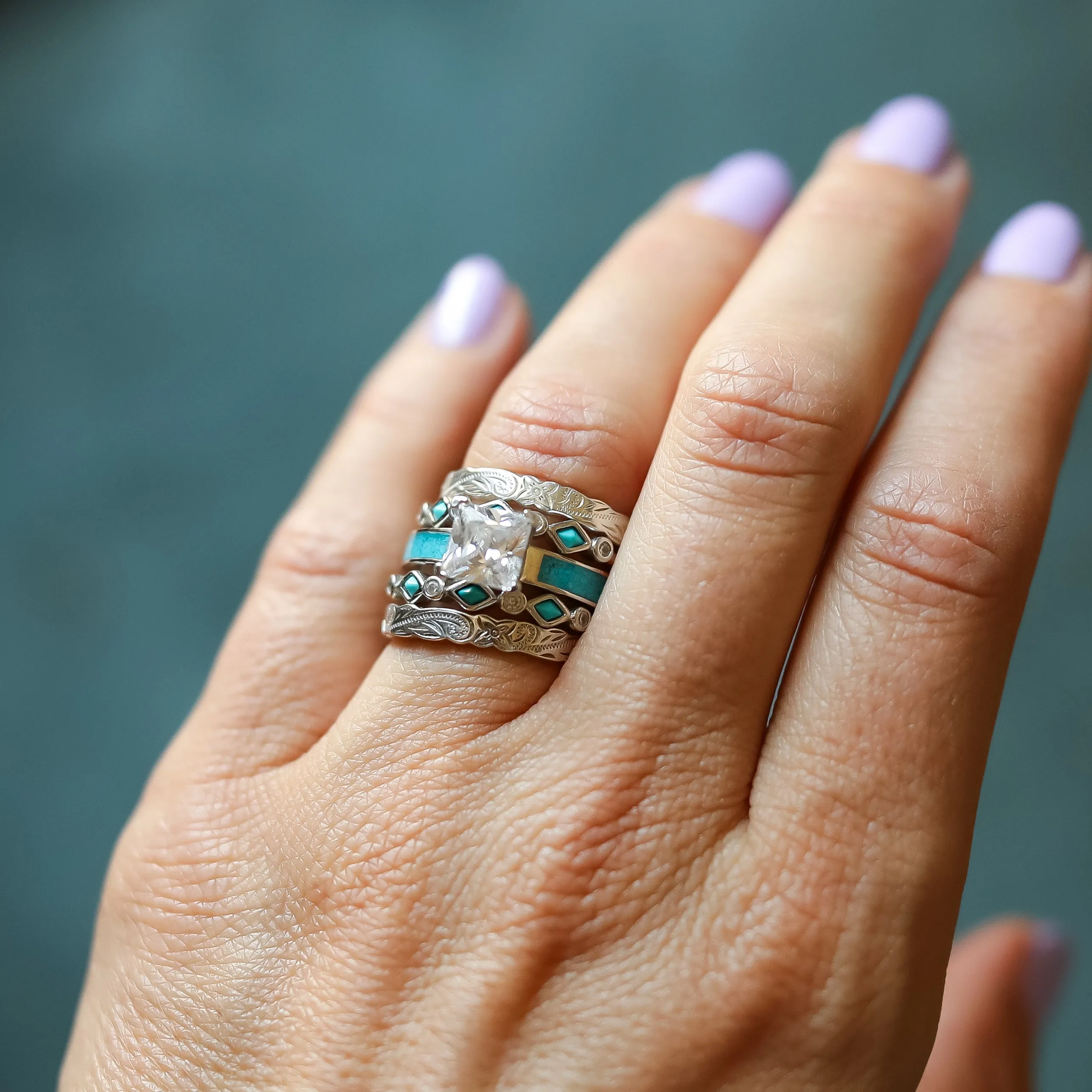 Maui Ultimate Bridal Set sold by Antler Rings product image thumbnail 2