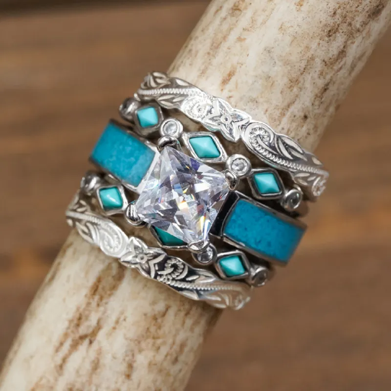 Maui Ultimate Bridal Set sold by Antler Rings