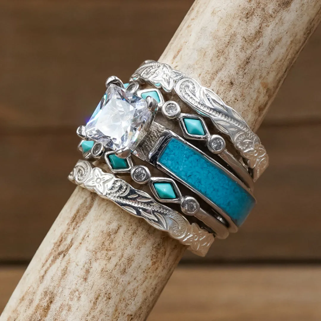 Maui Ultimate Bridal Set sold by Antler Rings product image thumbnail 3