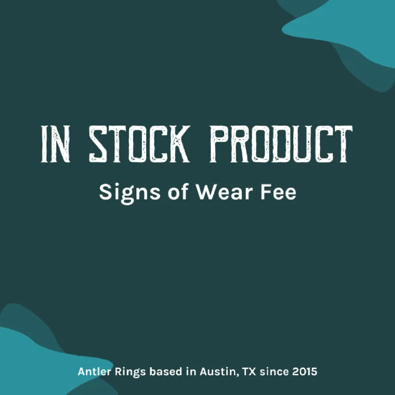 In Stock Signs of Wear Fee sold by Antler Rings