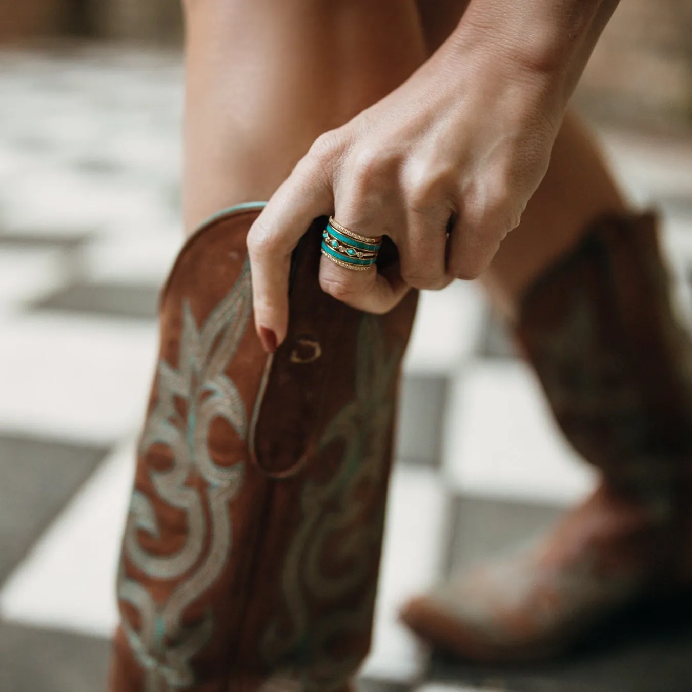 The Marfa Stacker Set sold by Antler Rings product image thumbnail 2