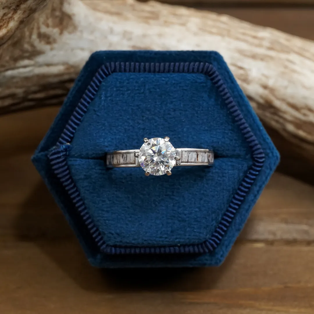 Lux Grand Cascade Wishbone Wedding Set sold by Antler Rings product image thumbnail 4