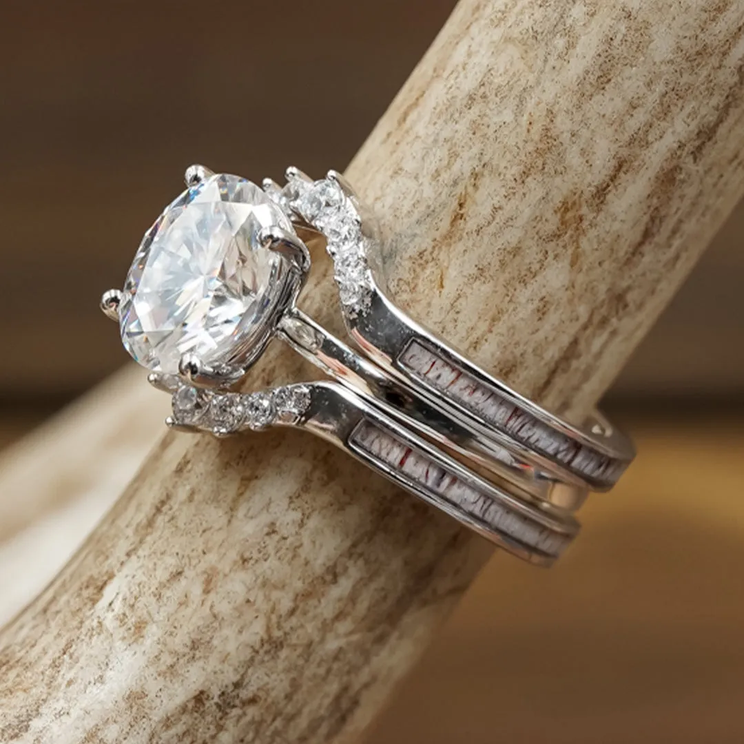 The Azel & Sarita Wedding Set sold by Antler Rings product image thumbnail 5