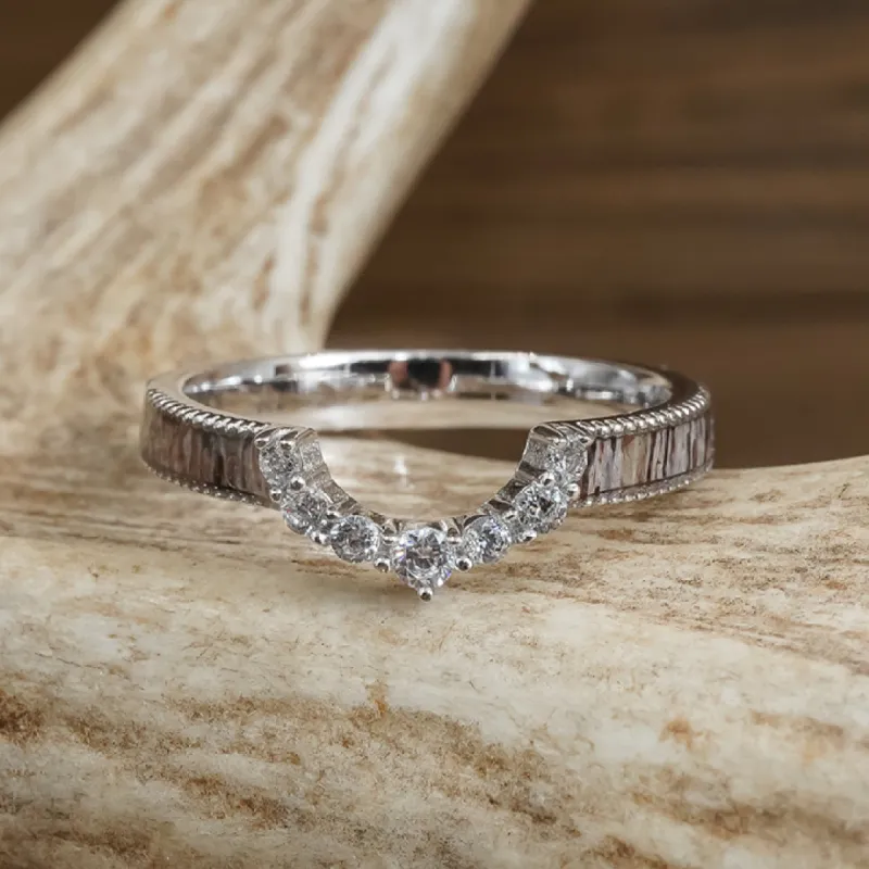 The Sarita Stacking Band sold by Antler Rings