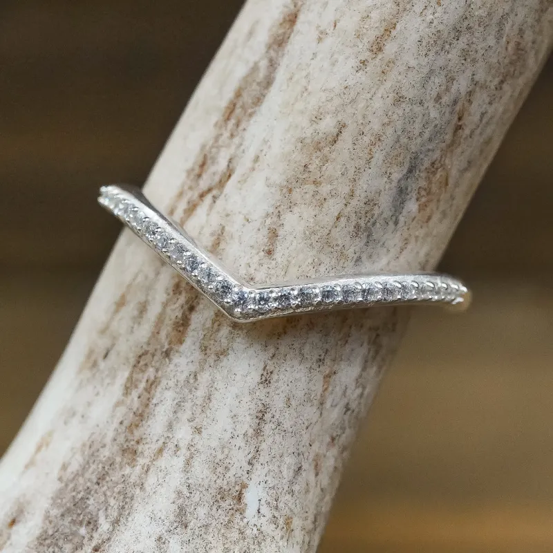 The Jolene Stacking Band sold by Antler Rings