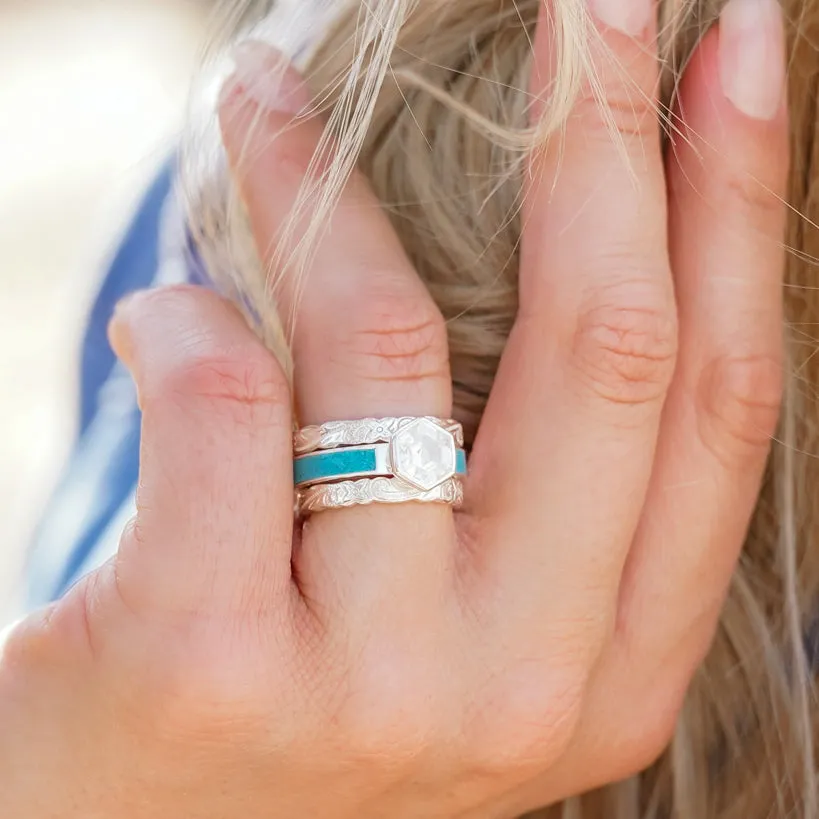 The Grand Prismatic - Turquoise Inlay sold by Antler Rings product image thumbnail 4