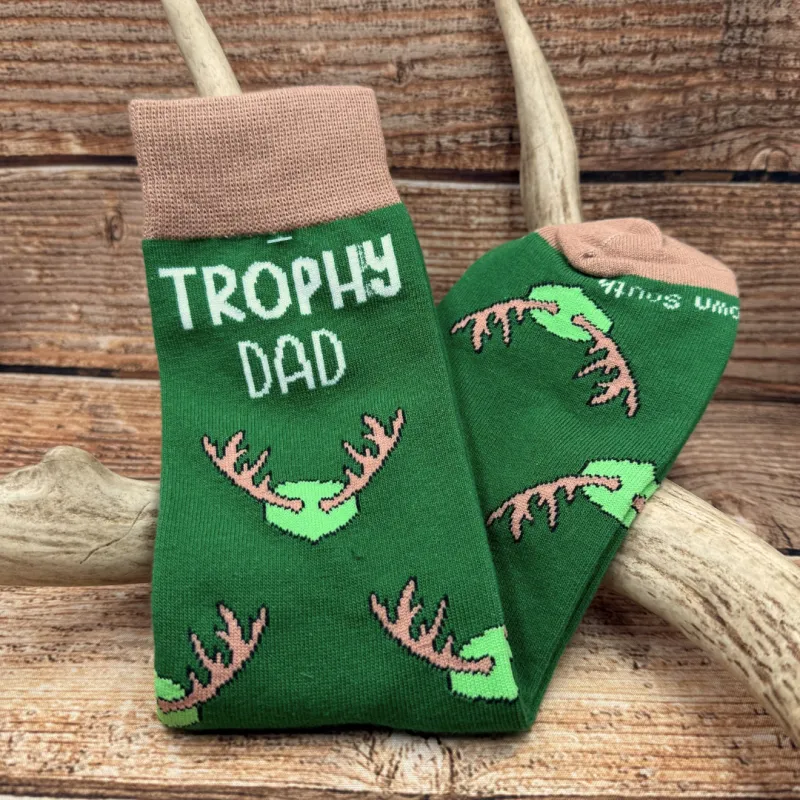 Trophy Dad Socks sold by Antler Rings