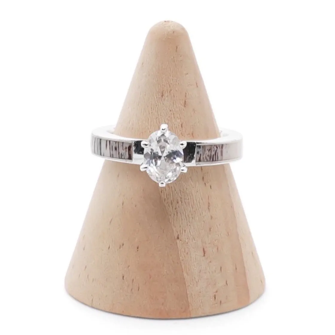 The Grand Adair - Natural Antler Inlay sold by Antler Rings product image thumbnail 4