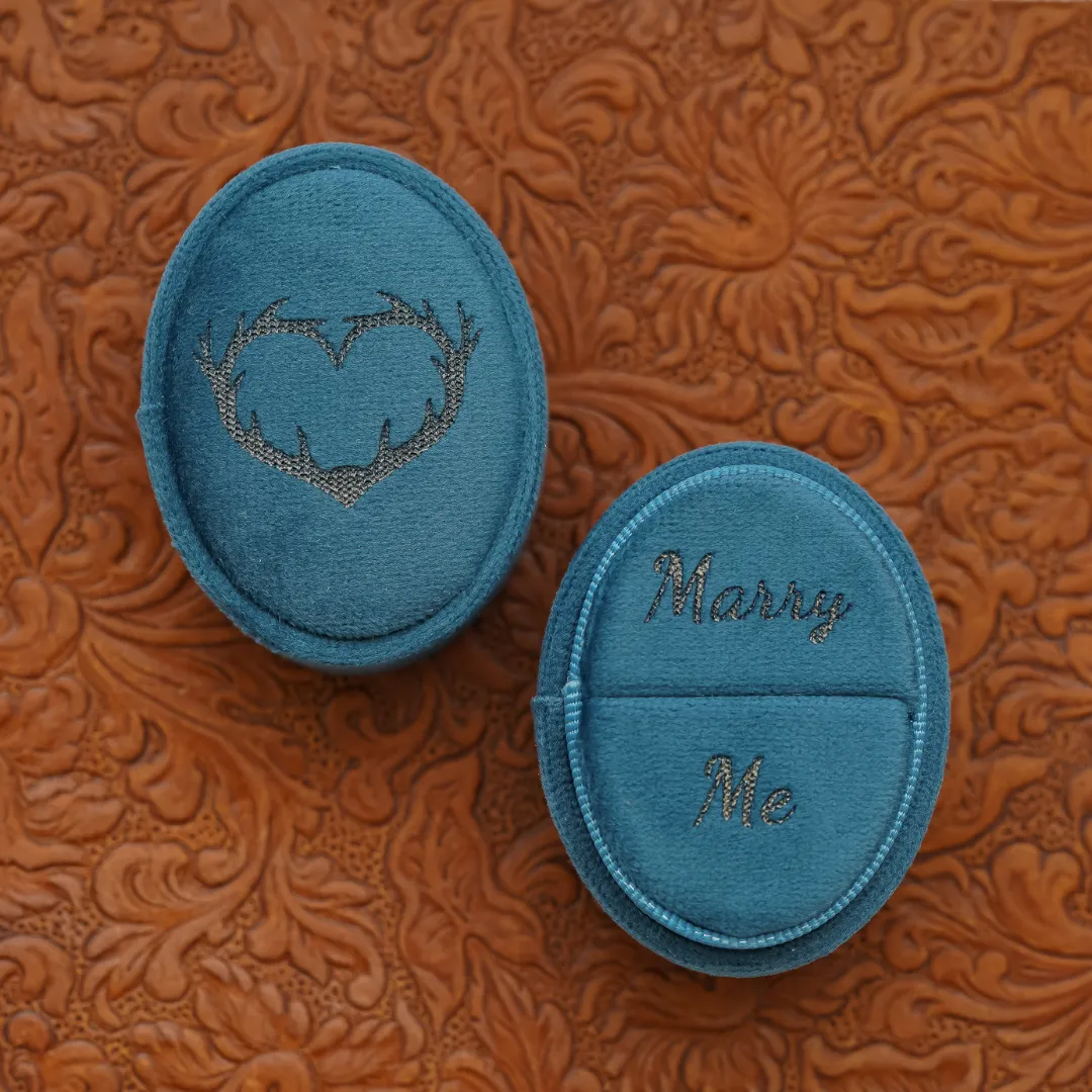 Antler Love Velvet Ring Box - Promo* sold by Antler Rings product image thumbnail 3