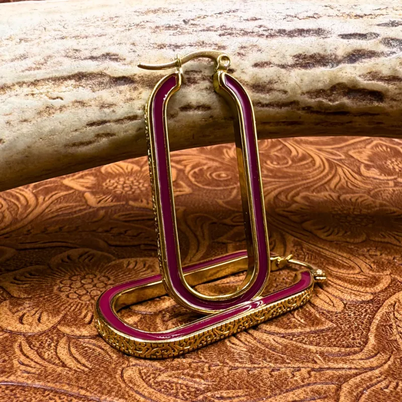 The Gold Etta Hoops sold by Antler Rings