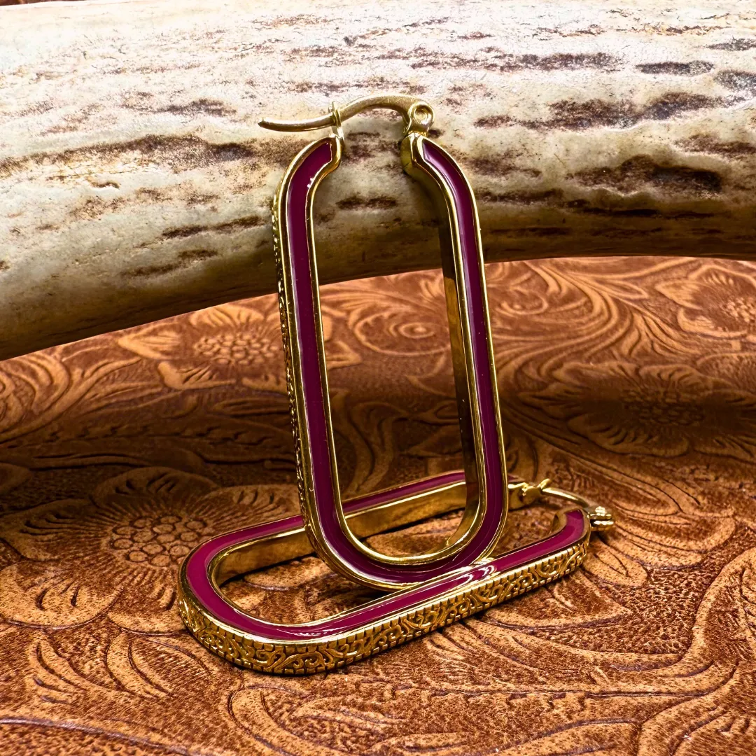 The Gold Etta Hoops sold by Antler Rings