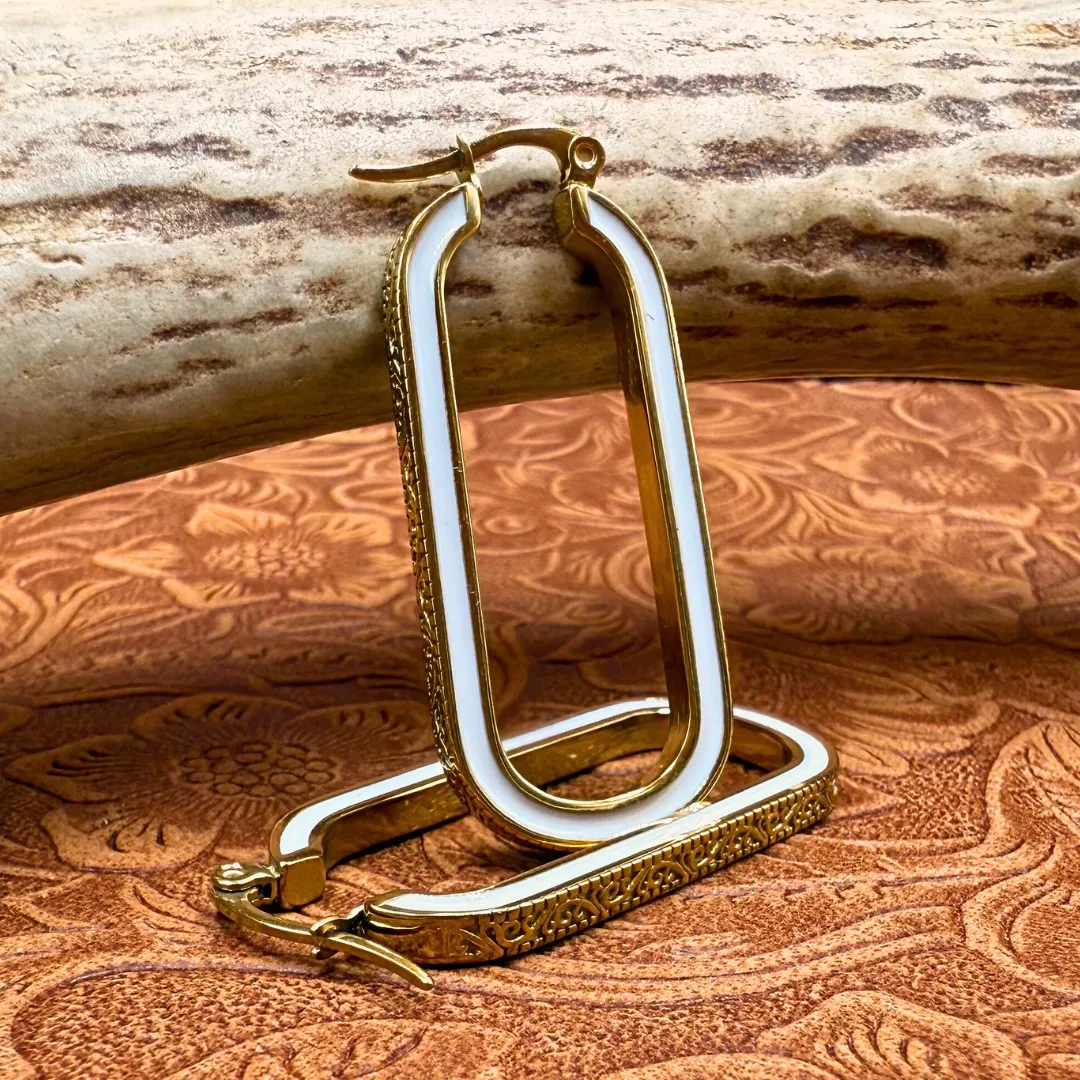 The Gold Etta Hoops sold by Antler Rings product image thumbnail 3