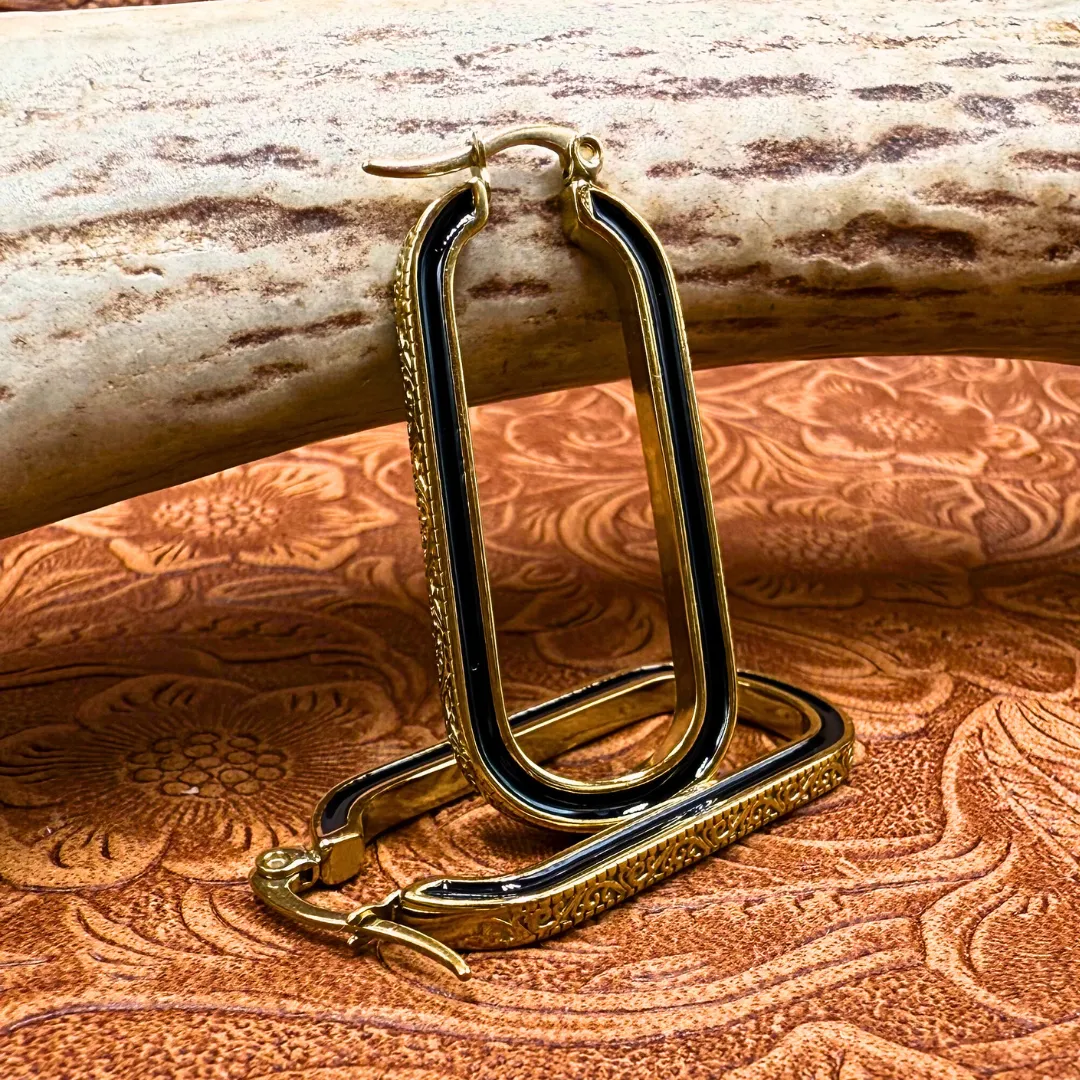 The Gold Etta Hoops sold by Antler Rings product image thumbnail 4