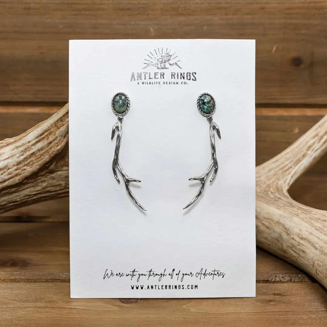 Shed and Stone Drop Earrings sold by Antler Rings product image thumbnail 2