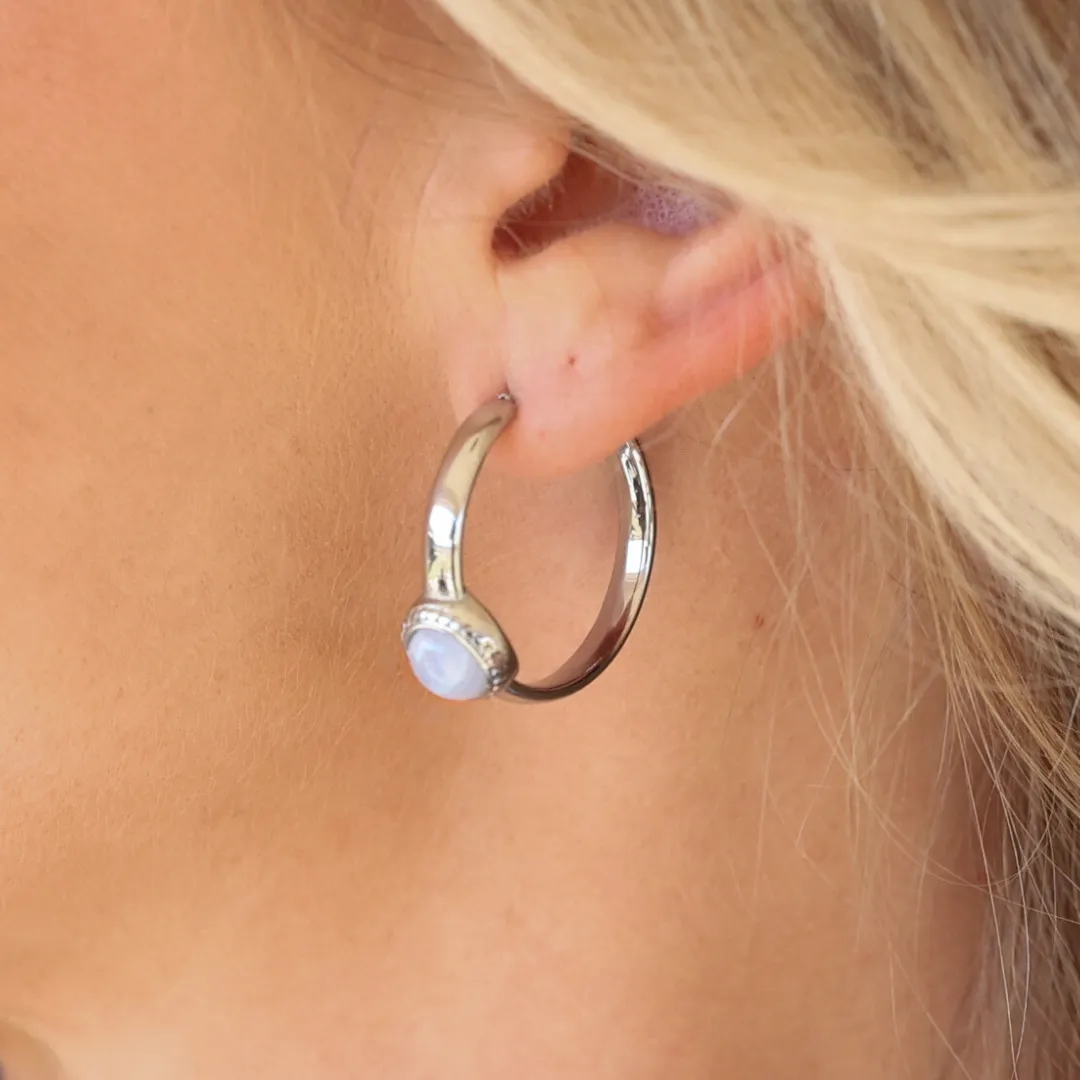 The Tillie Hoops sold by Antler Rings