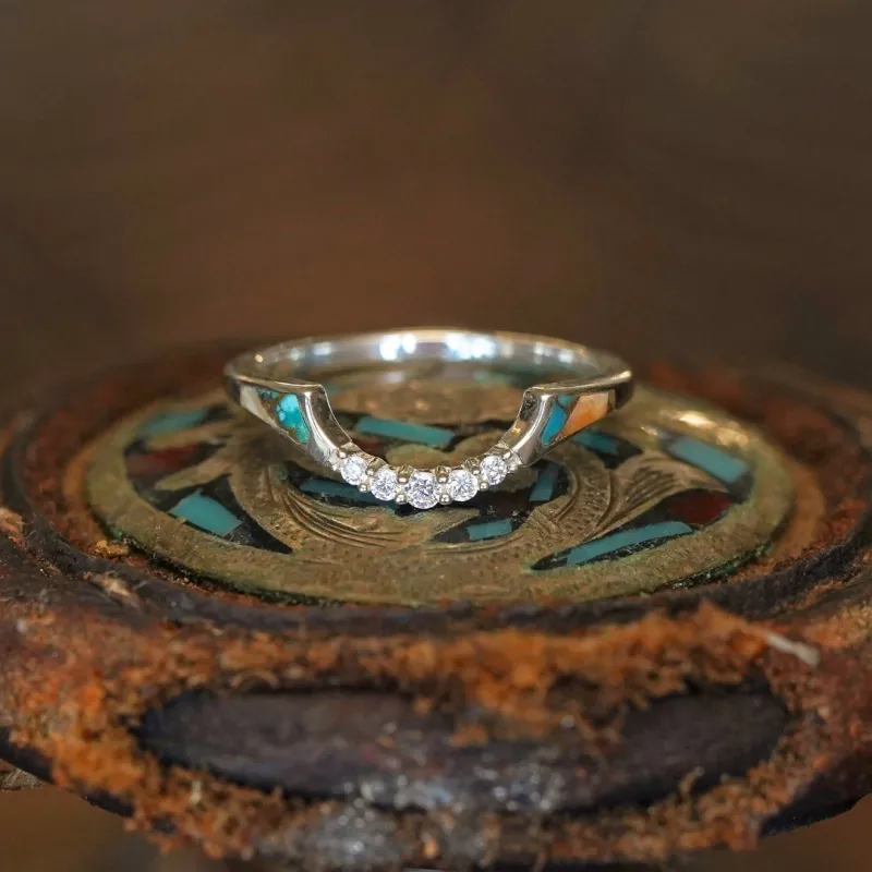 The Adalida Stacking Band made by Antler Rings