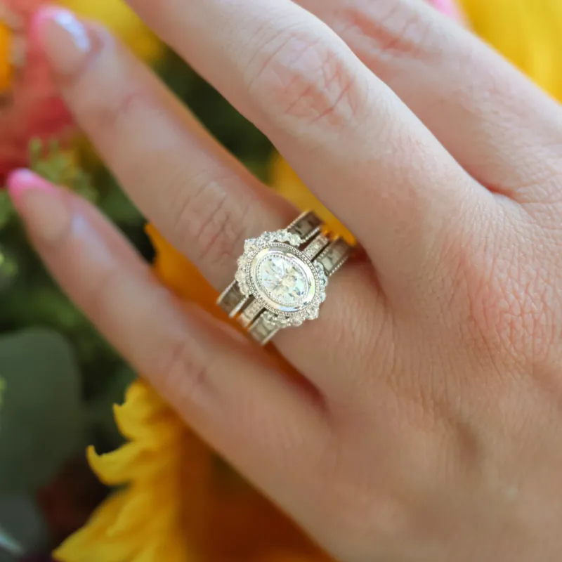 The Lolita & Alta Wedding Set sold by Antler Rings